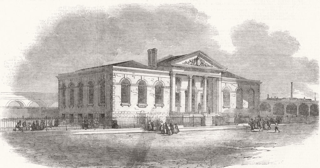 LONDON. Lambeth Ragged Schools, opened on Wednesday 1851 old antique print